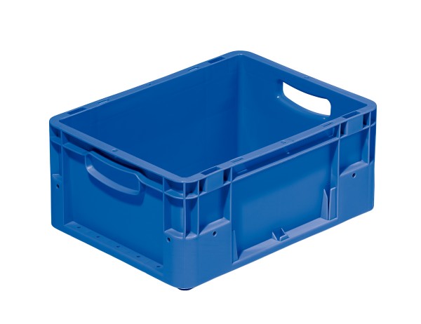 Euro-Transportbehälter blau, 400 x 300 x 180 mm.