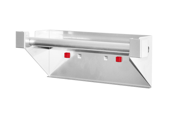 ABAX® Abrollhalter Breite 355 mm x Tiefe 100 mm x Höhe 120 mm Alufarben