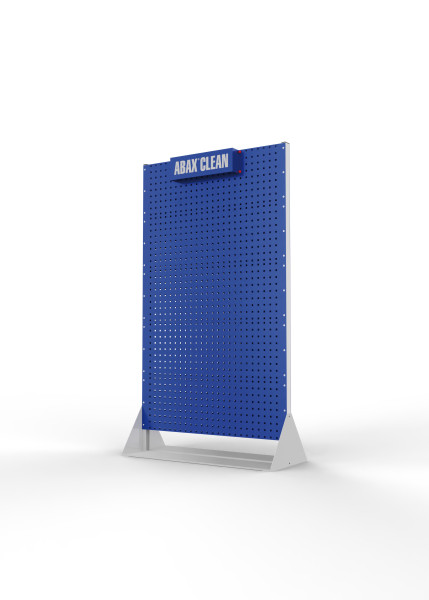 ABAX® Clean Point stationär doppelseitig RAL 7035/5010 mit 10 Lochplatten