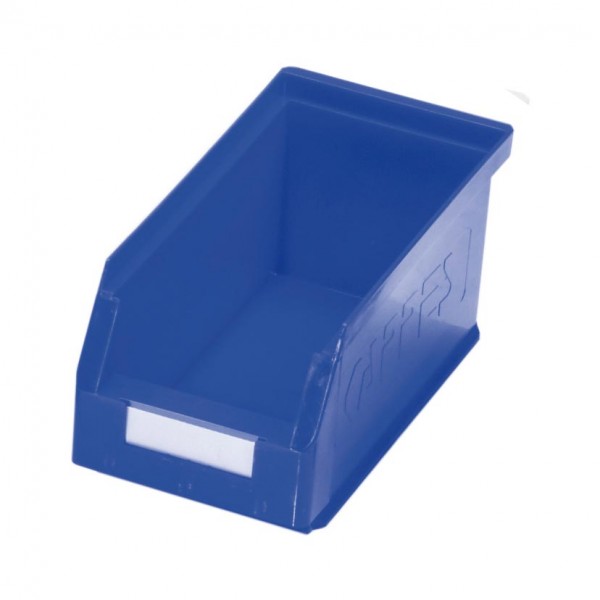 ®RasterPlan Lagersichtkasten Größe 5 Mit Aufhängeleiste für ®RasterPlan Schlitzplatten Blau L 290 mm x B 140 mm x H 130 mm
