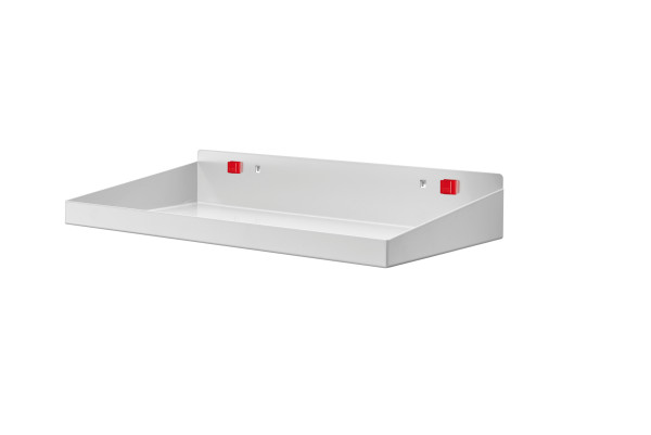 ABAX® Stahlboden mit Abrollband Breite 490 mm x Tiefe 243 mm x Höhe 77 mm RAL 7035 - Lichtgrau