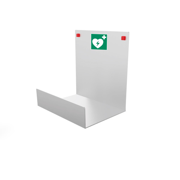 Halter für Defibrillator, lichtgrau