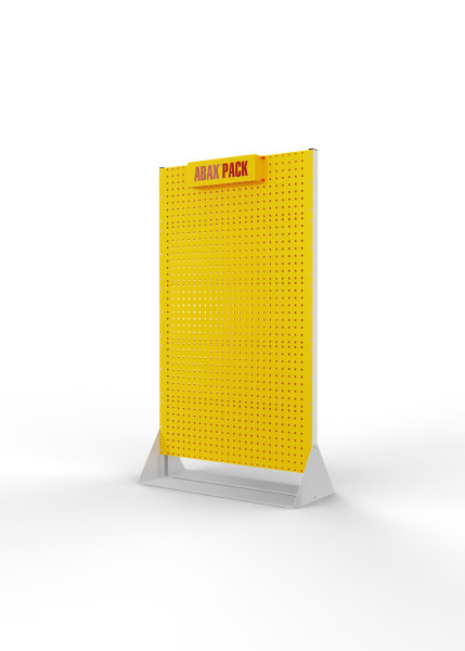 ABAX® Pack Point stationär doppelseitig RAL 7035/1023 mit 10 Lochplatten