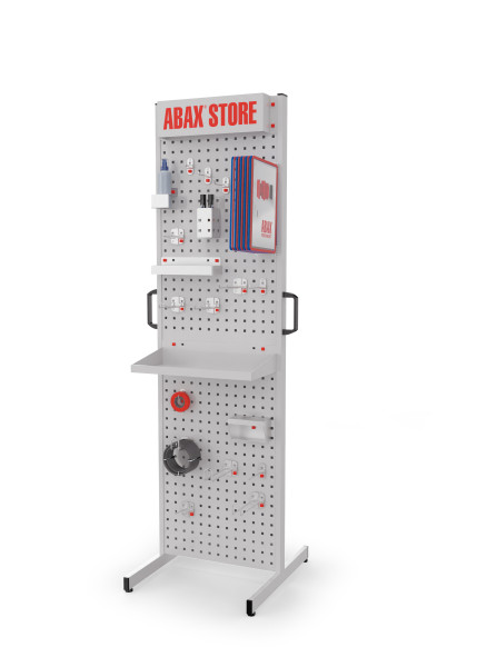 ABAX® Store Station stationär beidseitig Mod. 9 RAL 7035/7035 bestückt