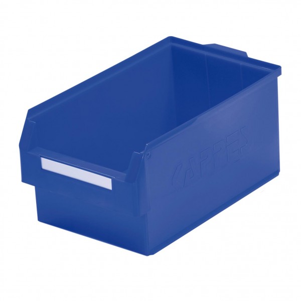 ®RasterPlan Lagersichtkasten Größe 1 Mit großer Griffmulde hinten Blau L 500 mm x B 300 mm x H 250 mm