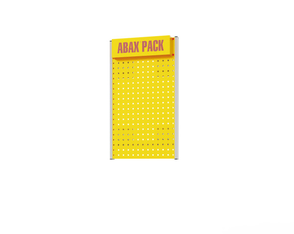 ABAX® Pack Board RAL 7035/1023 HxBxT 900 x 530 x 50 mm