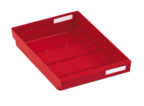 Regalkasten Mod. 320 rot, 300 x 240 x 65 mm, für 3 Trennplatten.